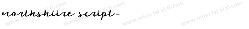 northshiire script字体转换